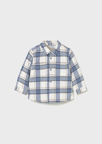 Mayoral Baby Plaid Overshirt II Ice Burg