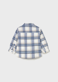Mayoral Baby Plaid Overshirt II Ice Burg