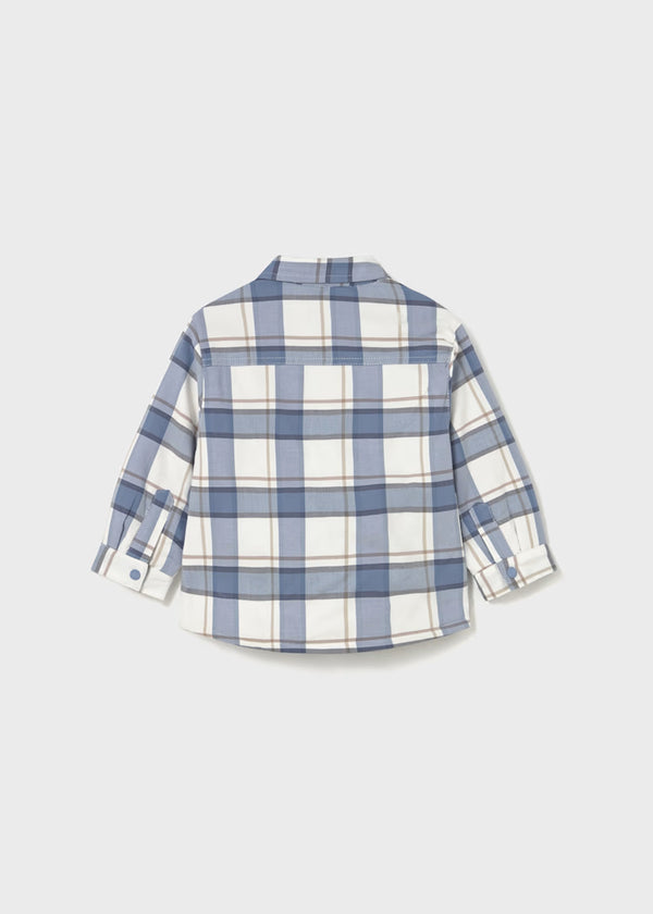 Mayoral Baby Plaid Overshirt II Ice Burg