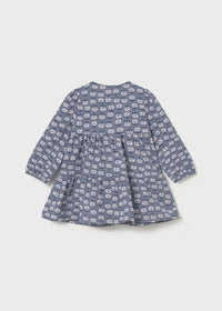 Mayoral Baby Printed Dress II Blue Bell
