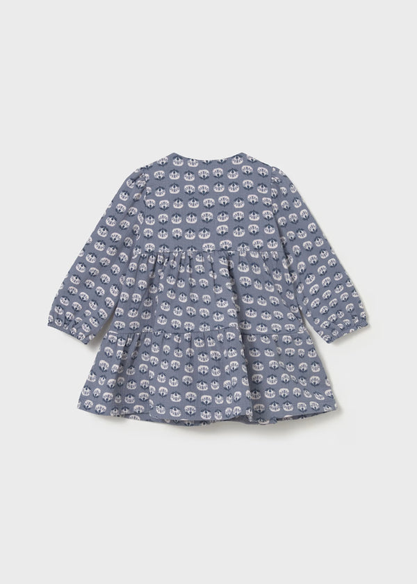 Mayoral Baby Printed Dress II Blue Bell