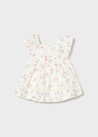 Mayoral Baby Printed Dress- Red Seagulls