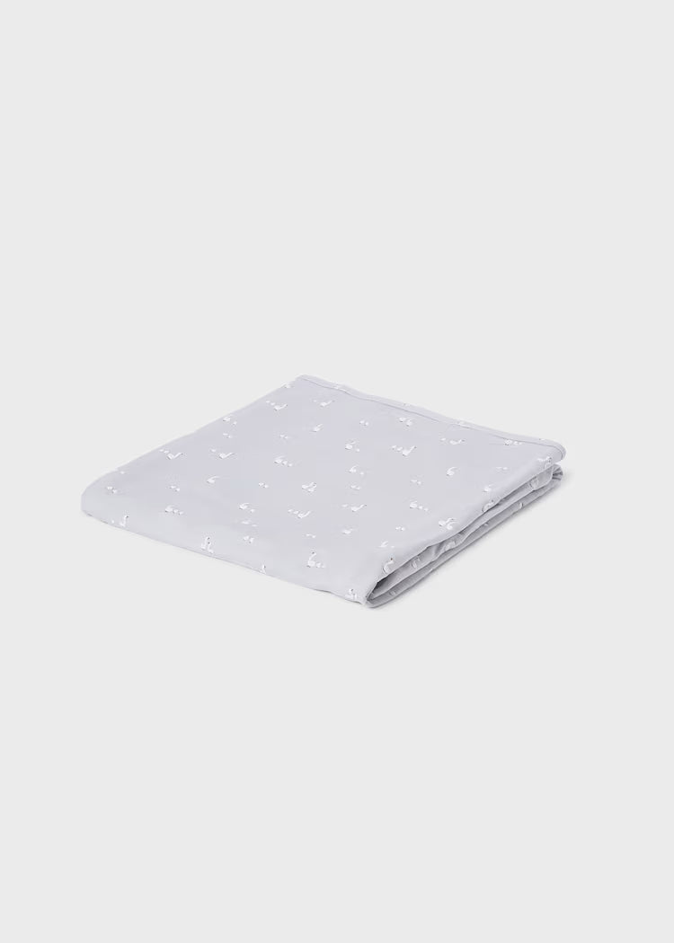 Mayoral Baby Printed Swaddle- Silver