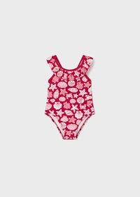 Mayoral Baby Printed Swimsuit- Red