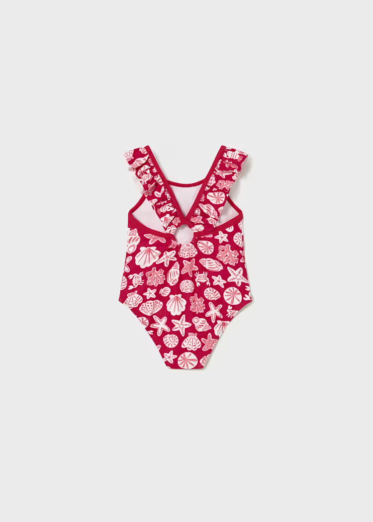 Mayoral Baby Printed Swimsuit- Red