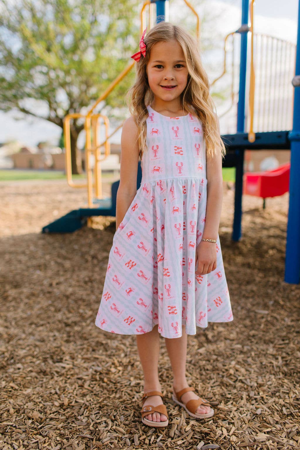 Ollie Jay - Sofia Dress in Le Crustace | Girls Twirl Dress