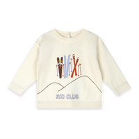 Viverano Organics - Ski Club Embroidered Baby Knit Pullover (Organic Cotton)