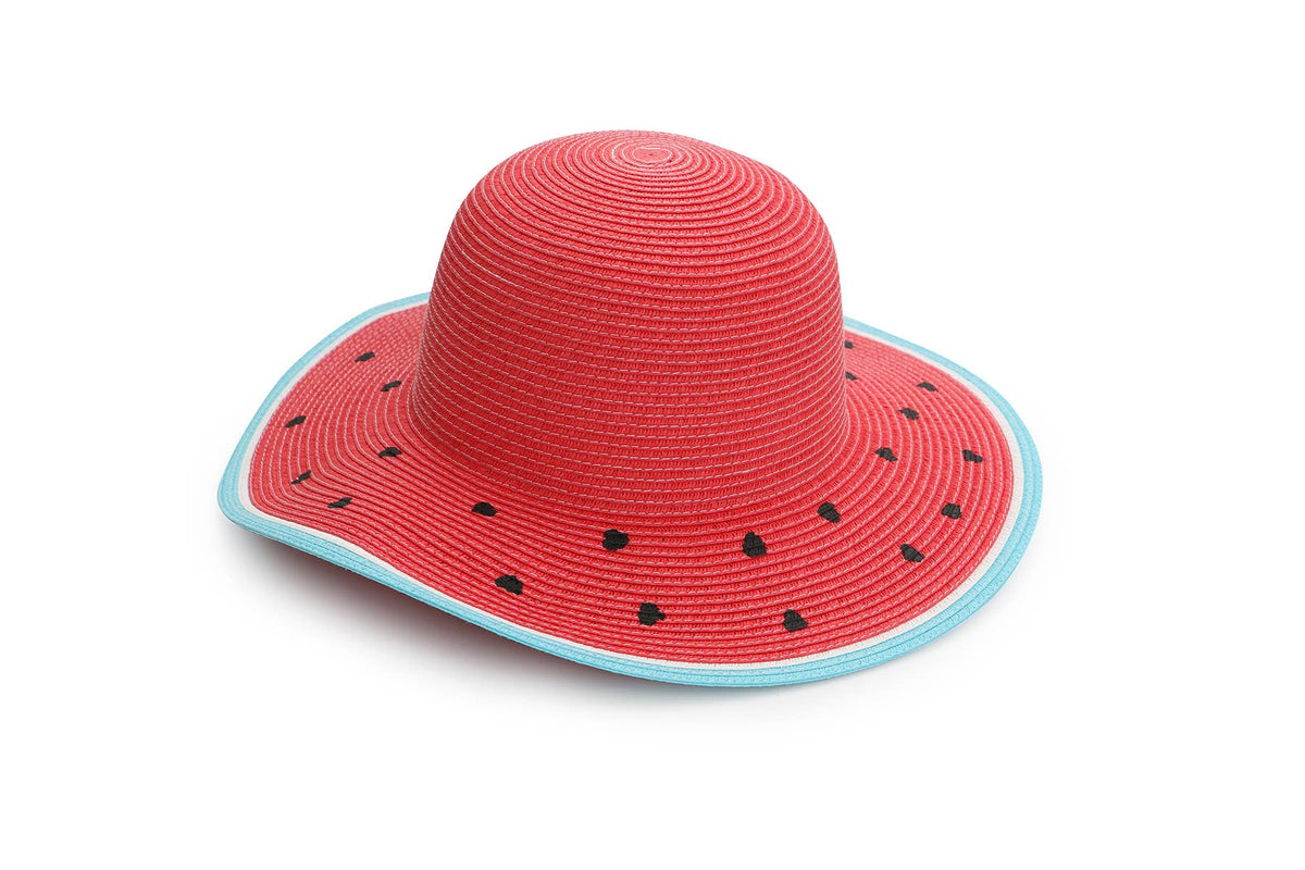 FlapJackKids - Kids' UPF50+ Straw Hat - Watermelon