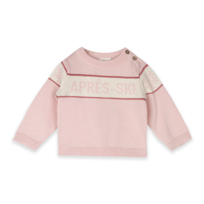 Viverano Organics - Apres Ski Baby Knit Wordy Pullover (Organic Cotton)