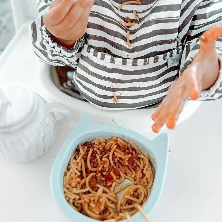 Calla & Friends - The Grayson Long Sleeve Bib - Brush Stripes