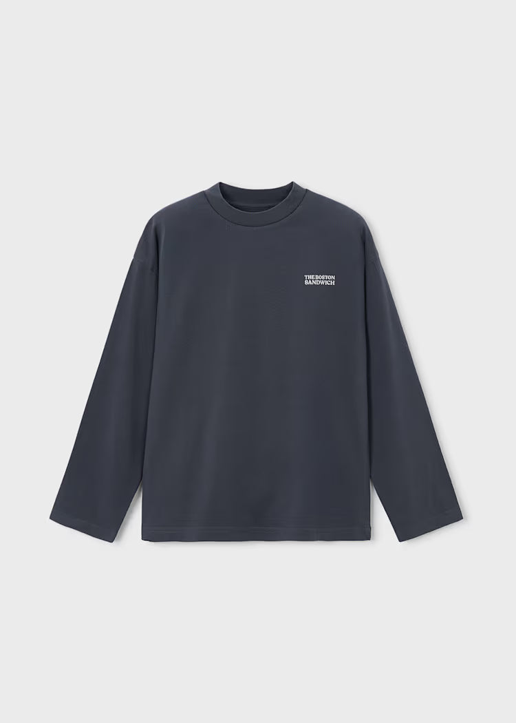 Boston Kids Back Graphic T-Shirt- Indigo