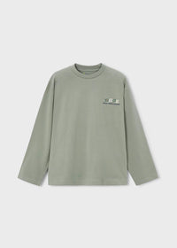 Mayoral Boston Kids Printed T-Shirt- Light Moss