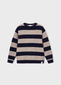 Boston Kids Striped Sweater- Navy