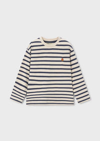 Boston Kids Striped T-Shirt- Indigo