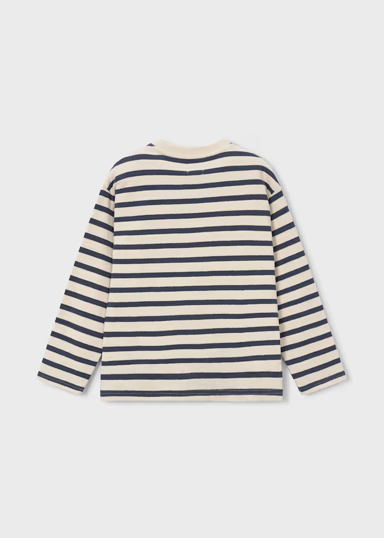 Boston Kids Striped T-Shirt- Indigo