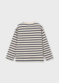 Boston Kids Striped T-Shirt- Indigo
