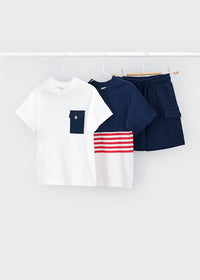 Mayoral Boy 3-Piece Knit Set- Navy
