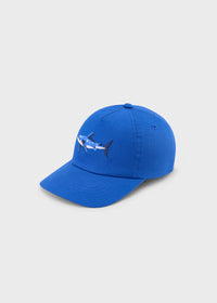 Mayoral Boy Embroidered Cap- Blue Shark