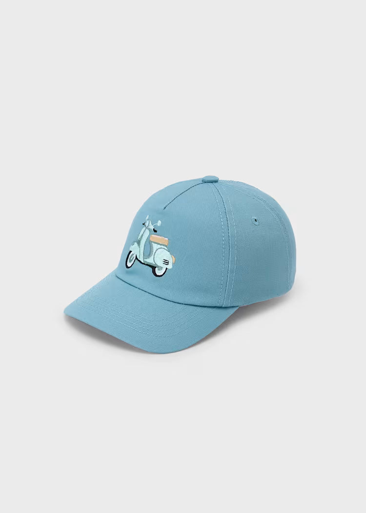 Mayoral Boy Embroidered Cap-Seaweed