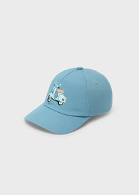 Mayoral Boy Embroidered Cap-Seaweed