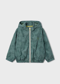 Mayoral Printed Windbreaker Green