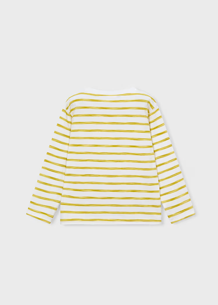 Mayoral Boy Sailboat Graphic Printed T-shirt- Lemon