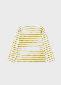 Mayoral Boy Sailboat Graphic Printed T-shirt- Lemon