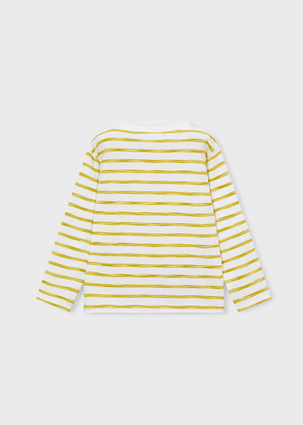 Mayoral Boy Sailboat Graphic Printed T-shirt- Lemon