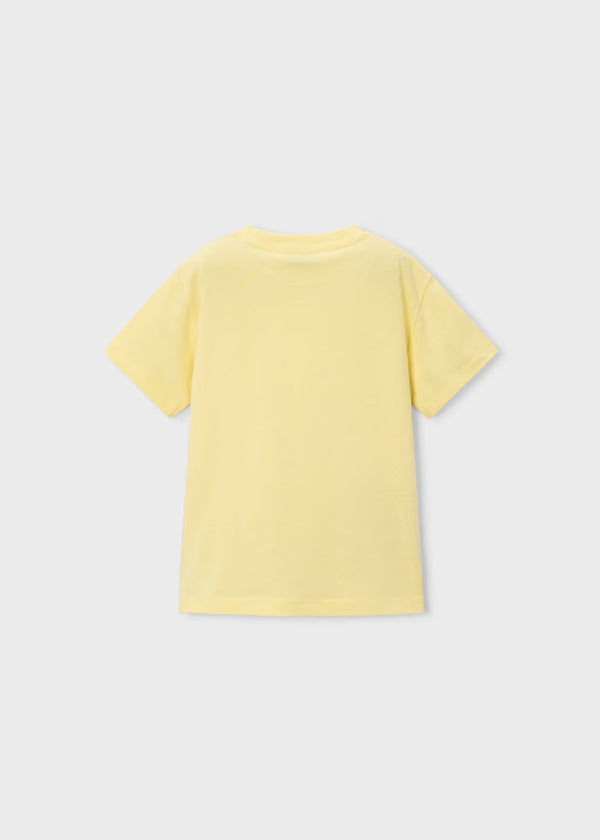 Mayoral Boy Shark Graphic T-shirt- Lemon