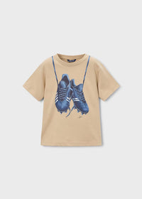 Mayoral Boy Soccer Graphic T-shirt- Nut