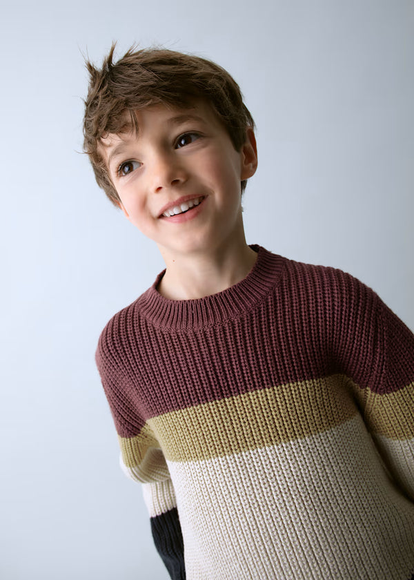 Mayoral Boy Striped Knit Sweater