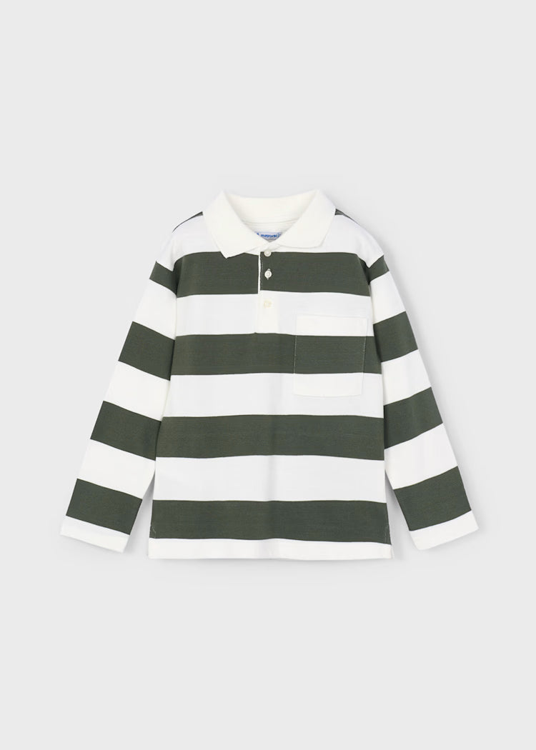 Mayoral Boy Striped Polo Shirt