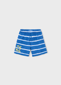 Mayoral Boy Striped Shorts- Blue