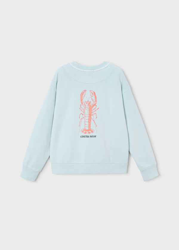 Mayoral Boy Sweatshirt Lobster Graphic Boston Kids