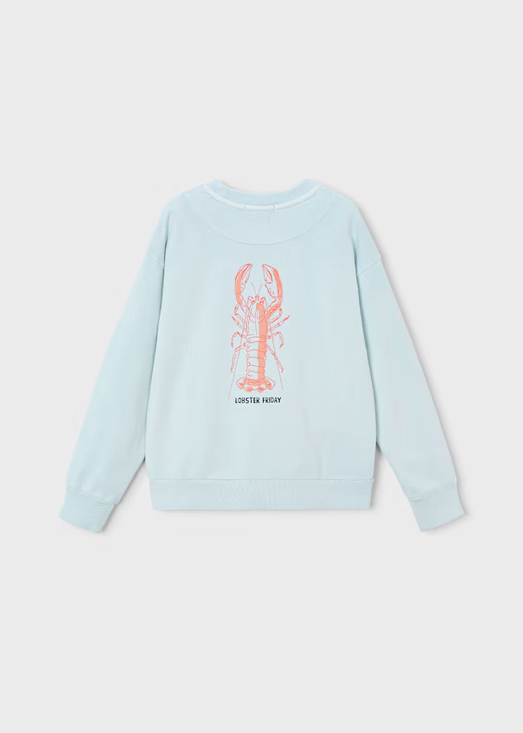 Mayoral Boy Sweatshirt Lobster Graphic Boston Kids