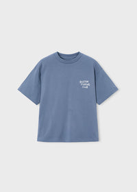 Mayoral Boy T-shirt Fish Graphic Boston Kids- Boston Fishing Club Blue