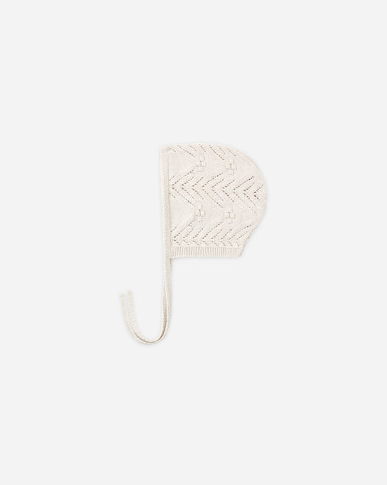 Quincy Mae Knit Bonnet Heathered Oatmeal