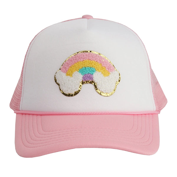 Sparkle Sisters Rainbow Patch Trucker Hat
