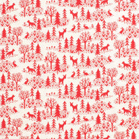 For the Love of Winter Water Factory - Calgary Dress - Winter Scenic Red