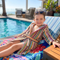 Kalkedon Towels - Pom Pom Bathrobe for Kids