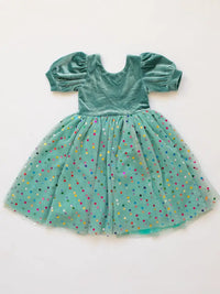 Ollie Jay Diana Dress in Minty Confetti