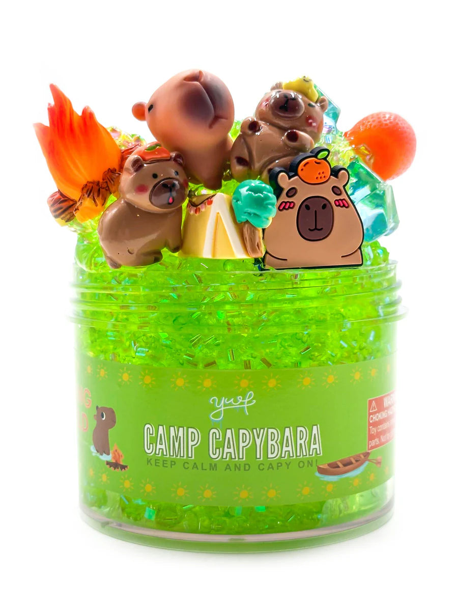 Young + Wild and Friedman Sensory Slime -Camp Capybara