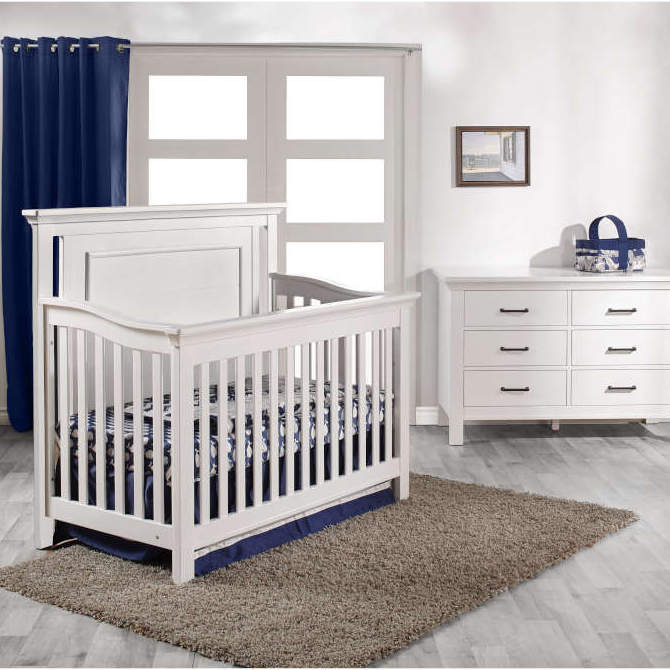 Baby bed and dresser set hotsell