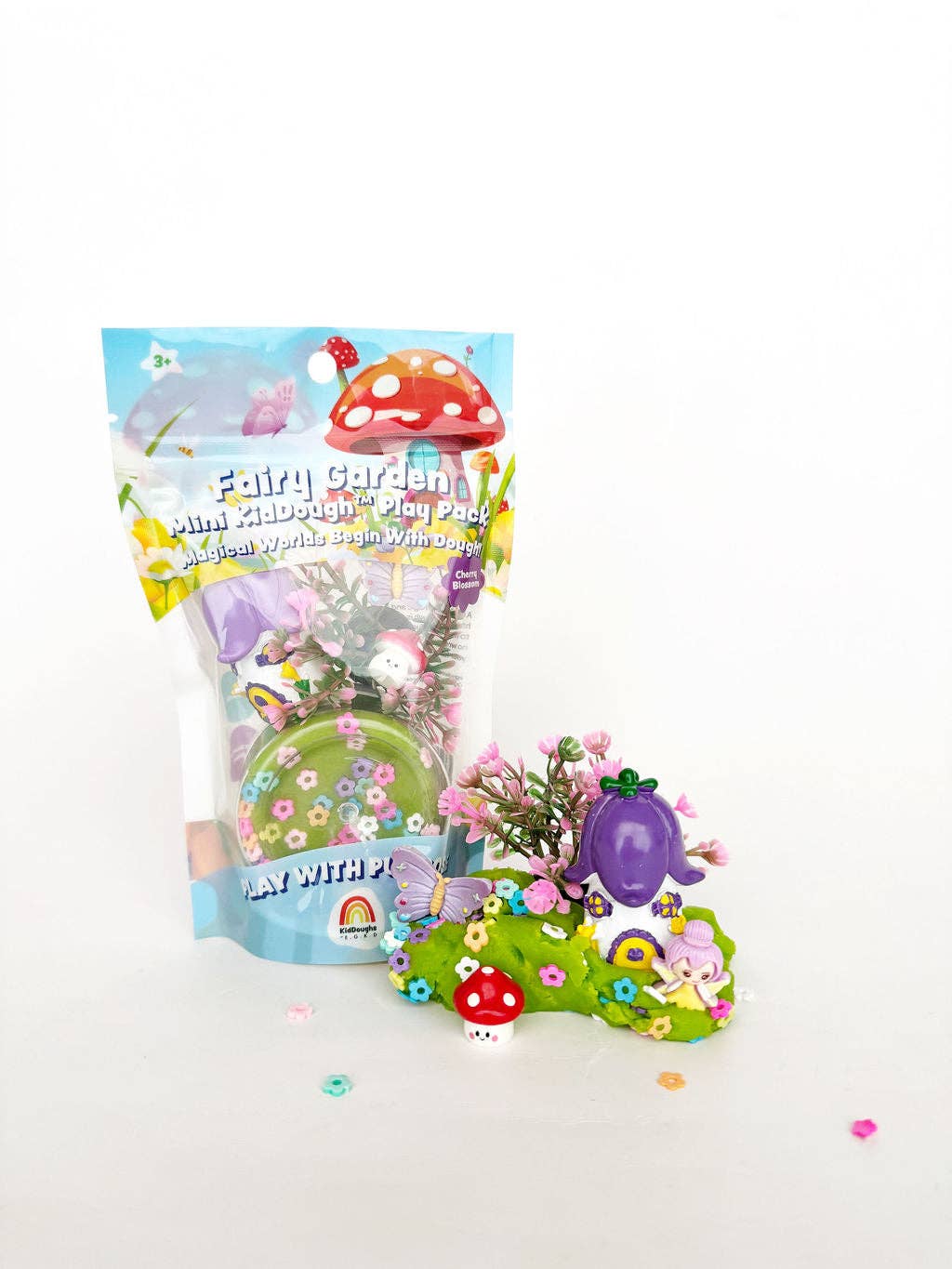 Earth Grown KidDoughs (KidDoughs by EGKD) - Fairy Garden Mini KidDough Play Pack