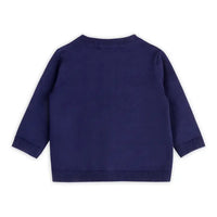 Viverano Dog Pocket Embroidered Sweater Knit Baby Cardigan