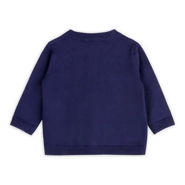 Viverano Dog Pocket Embroidered Sweater Knit Baby Cardigan