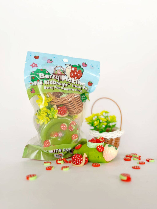 Earth Grown KidDoughs (KidDoughs by EGKD) - Berry Picking Mini Play Pack