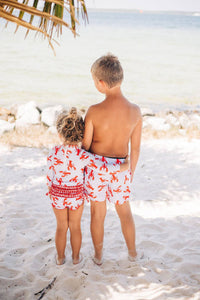 Sugar Bee Clothing - Girls Swimsuit - Crawfish