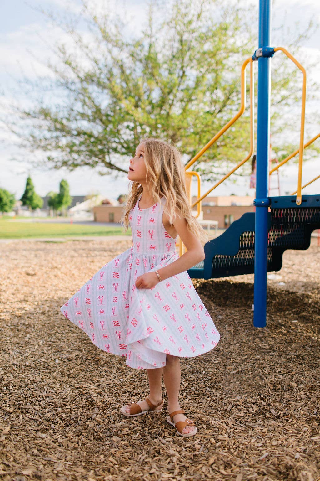 Ollie Jay - Sofia Dress in Le Crustace | Girls Twirl Dress