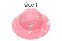 FlapJackKids - Kids UPF50+ Patterned Sun Hat - Mermaid/Seahorse